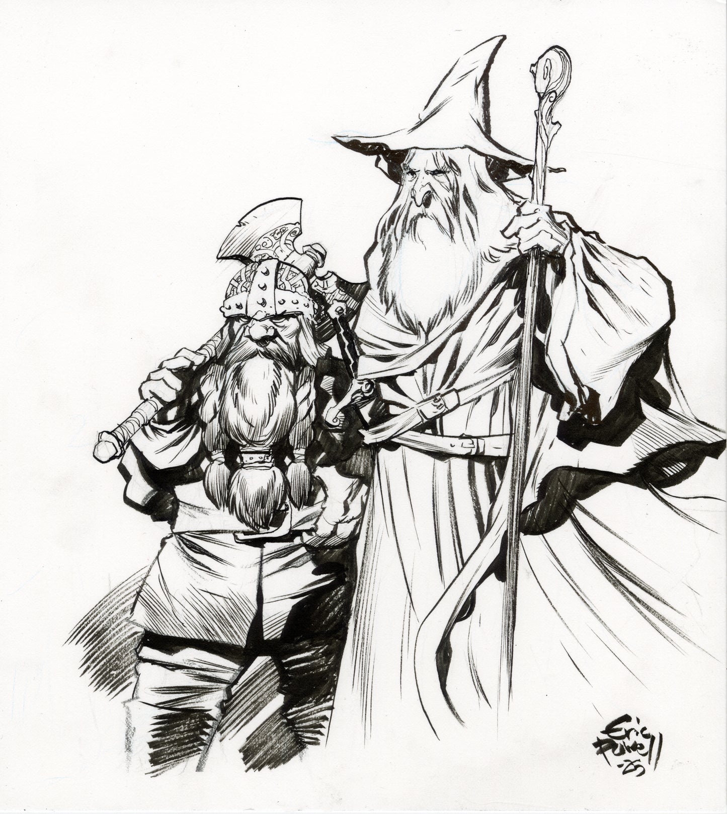Gandalf & Gimli Sketch