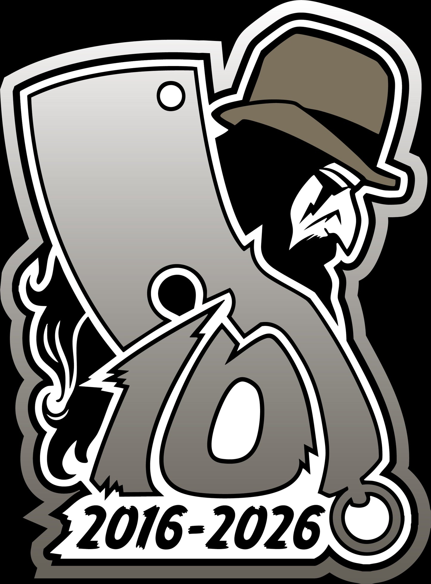 Hillbilly 10th Anniversary Sticker