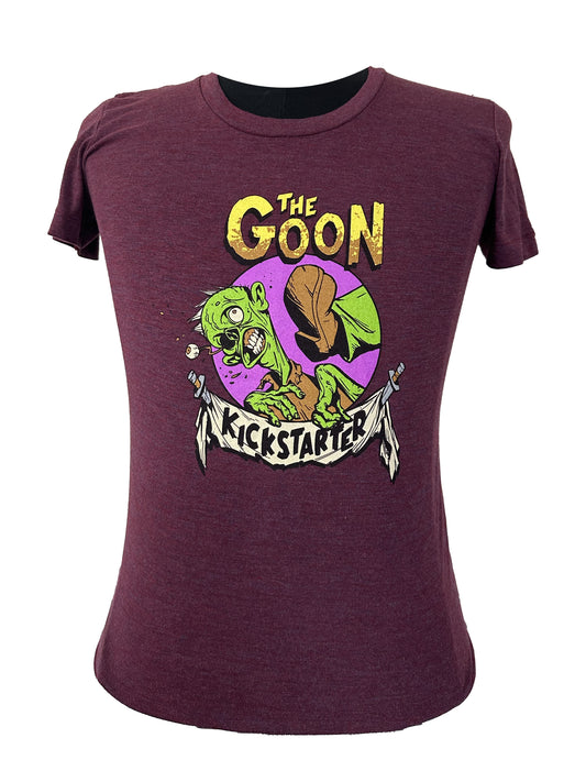 The Goon KICKSTARTER T-shirt (Maroon) Women's size only