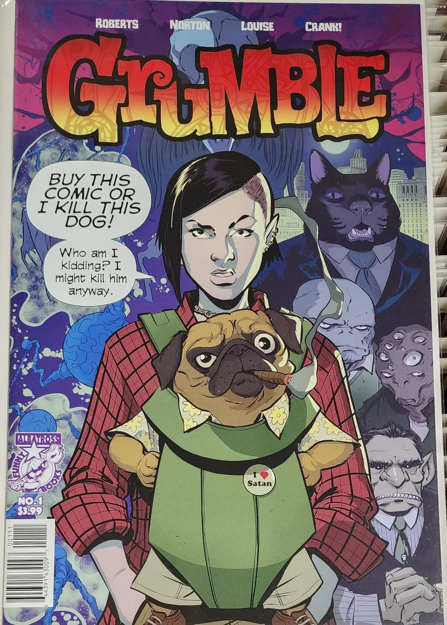 GRUMBLE #1 Rare "Kill This Dog!" Variant