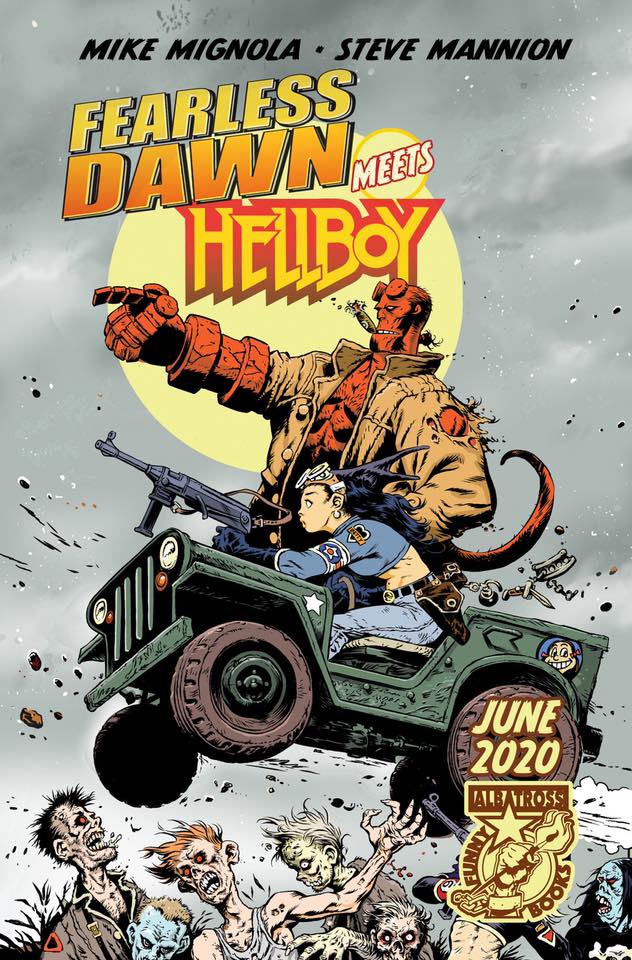 FEARLESS DAWN meets HELLBOY CVR A- STEVE MANNION