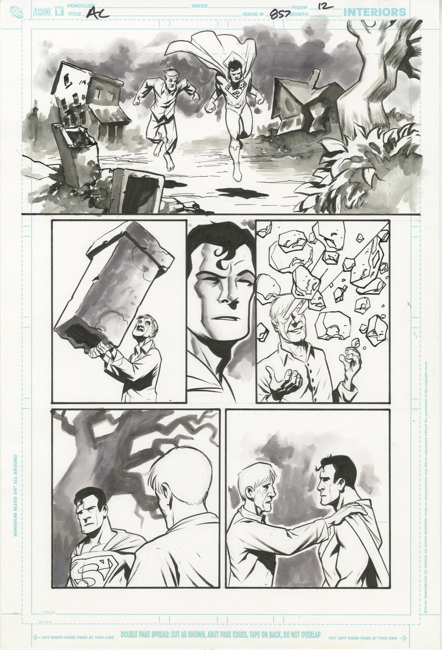 Action Comics #857, Page #12 (2007 DC, Superman: Escape From Bizarro World)