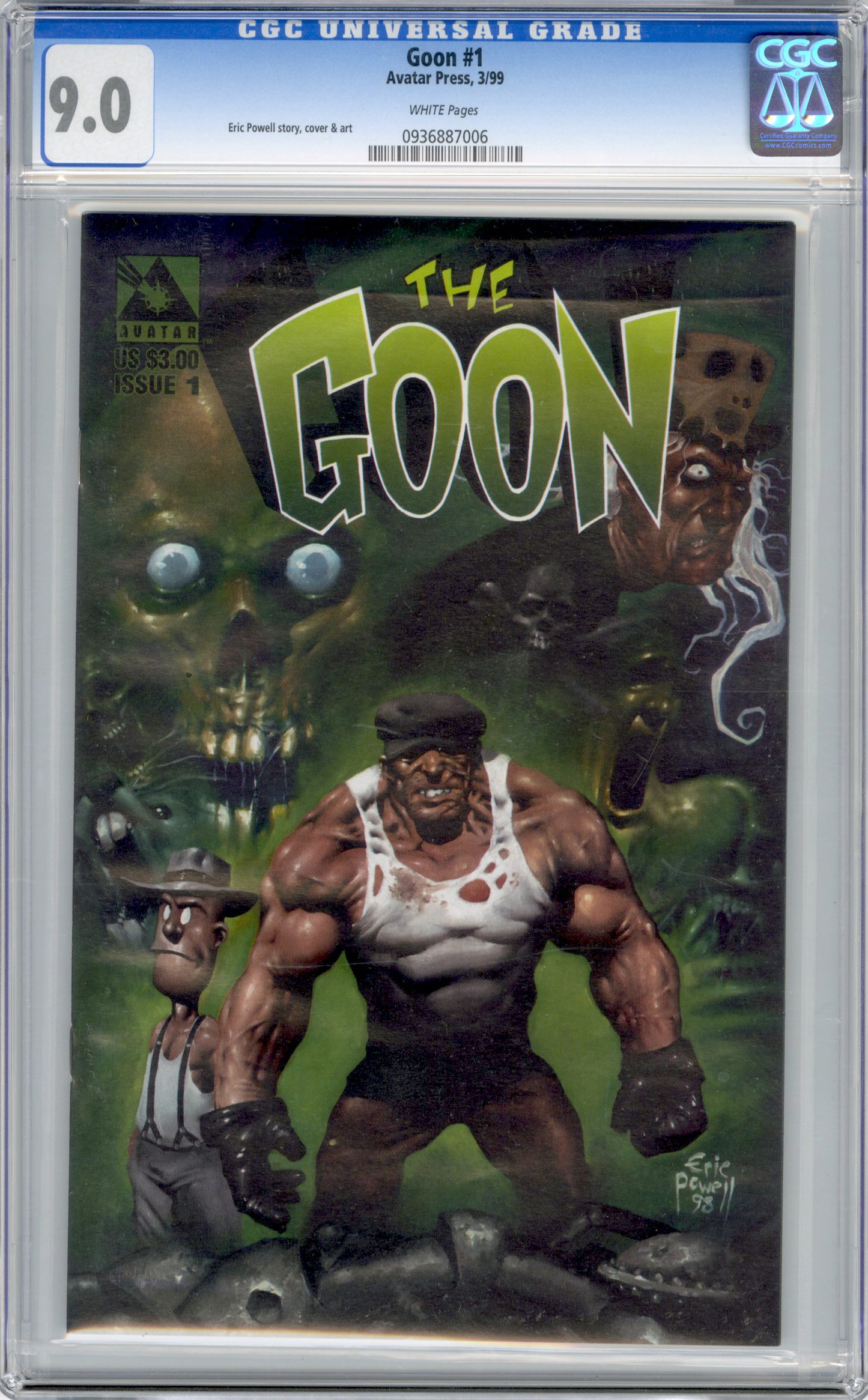 CGC 9.0 The Goon #1 (1999, Avatar Press)