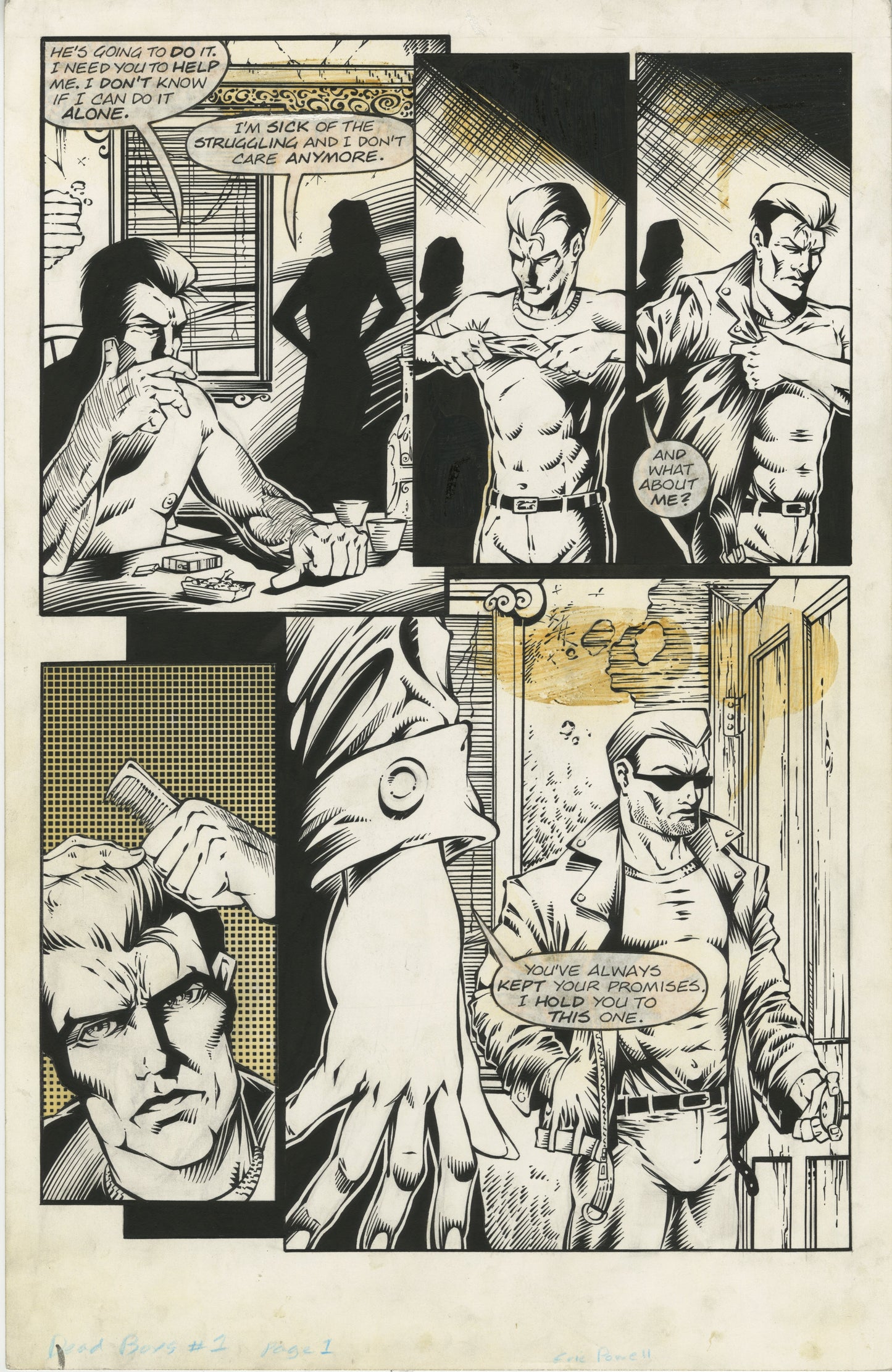 Dead Boys #1, page #01 (1997, unpublished)