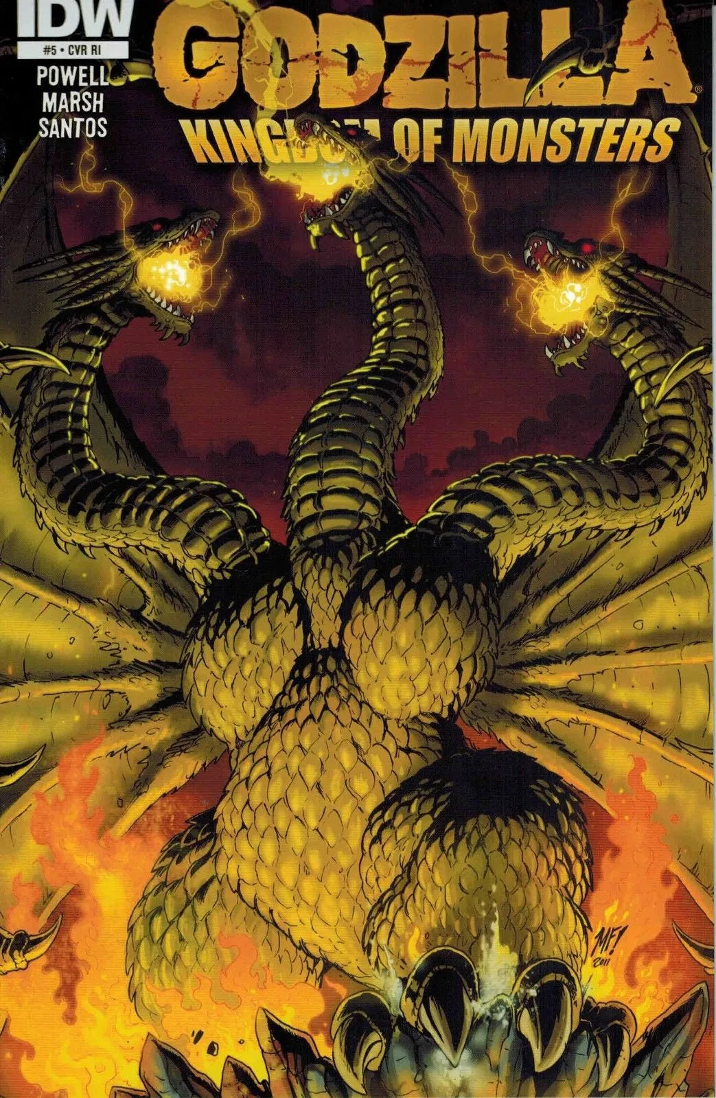 Godzilla Kingdom of Monsters #8- Matt Frank CVR