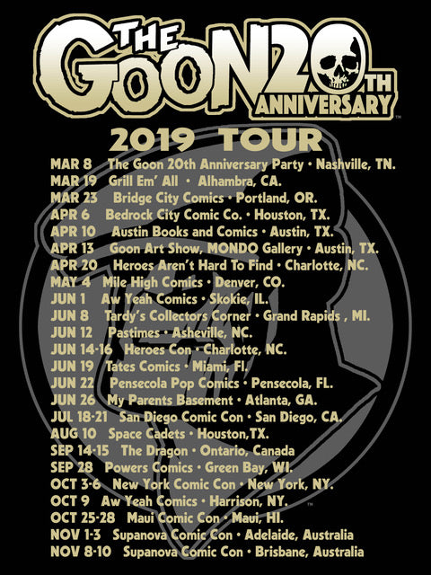 The Goon #1 Exclusive 20th Anniversary Tour Edition (2019, Albatross Funnybooks)