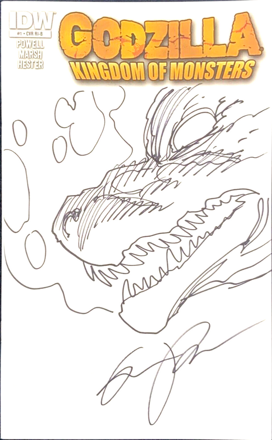 Godzilla Kingdom of Monsters #1 Sketch Cover